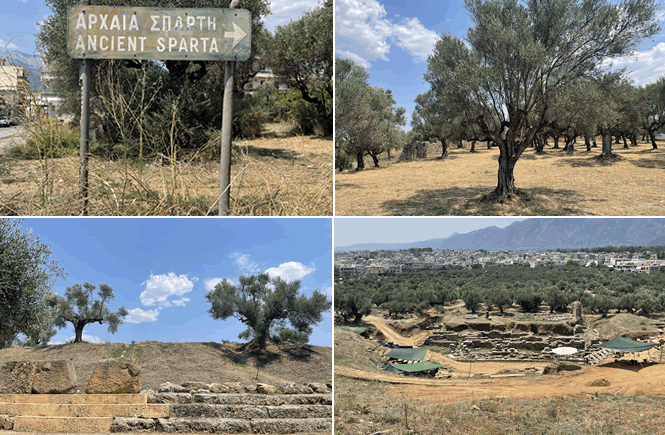 Acropoli antica di Sparta: on the road in Grecia