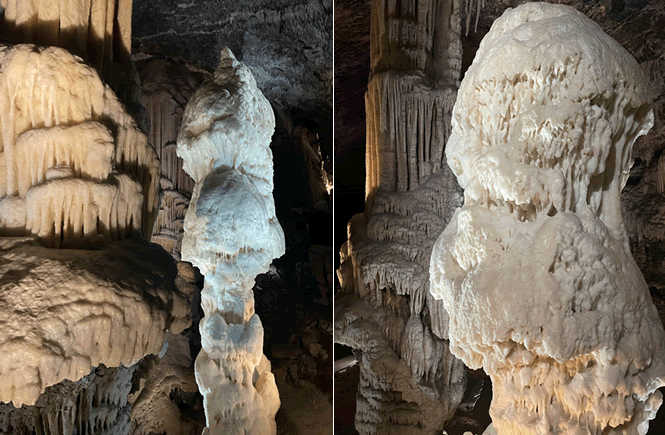 Grotte di Postumia stalagmite brillante