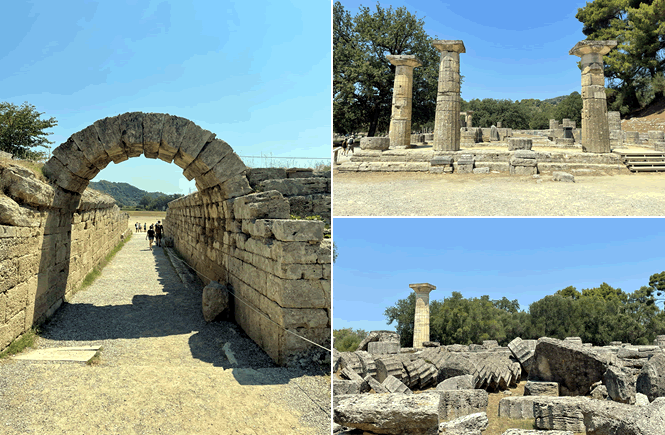 Antico stadio e templi di Olimpia
